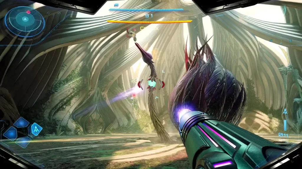 tentacle weak spot in metroid prime 4