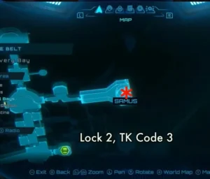 Psychic Lock 2 TK Code 3 Map in Metroid Prime 4 Beyond