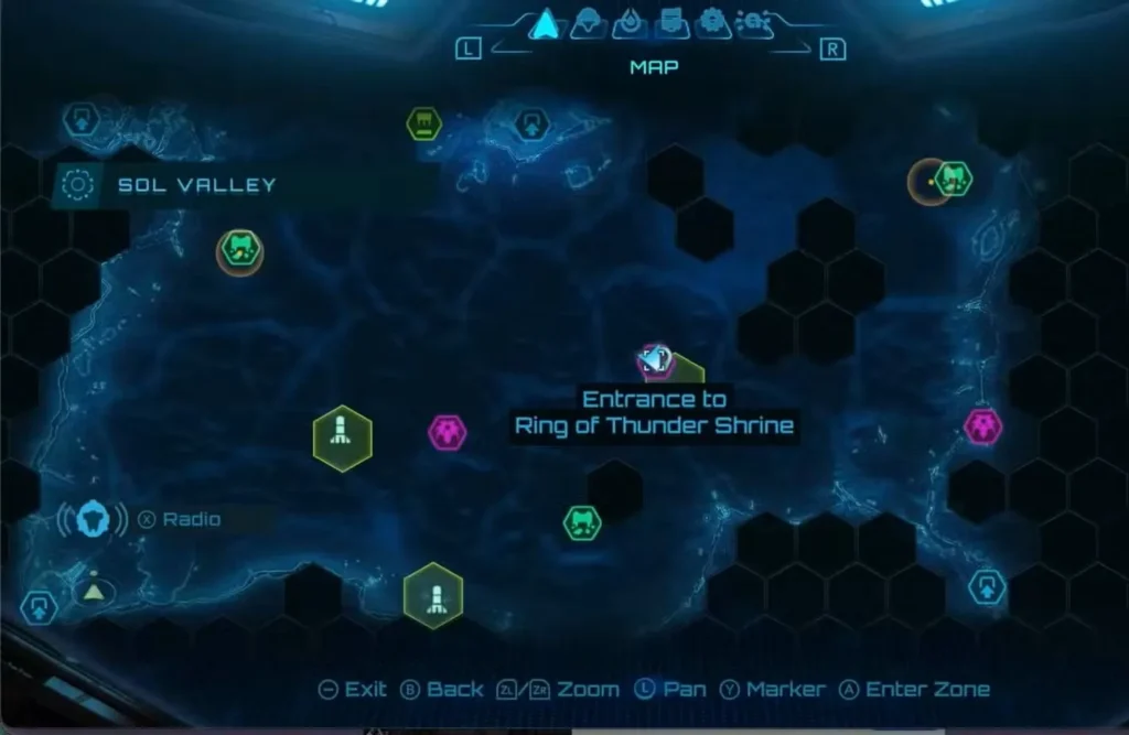 Ring of Thunder Shrine - Thunder Shot Upgrade Location in Metroid Prime 4 Beyond