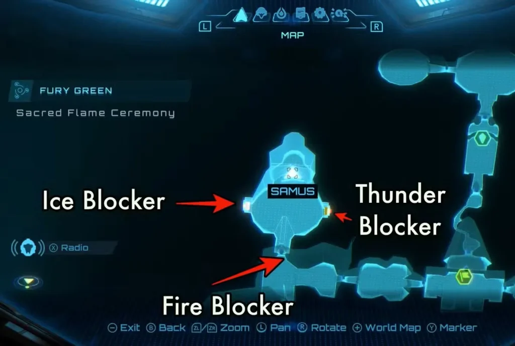 sacred flame chamber map metroid prime 4 beyond