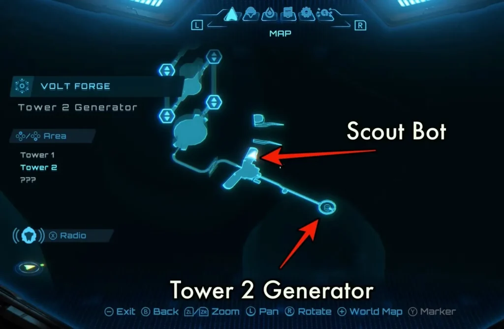 Scout Bot #2: Volt Forge - Near Second Generator in Metroid Prime 4 Beyond