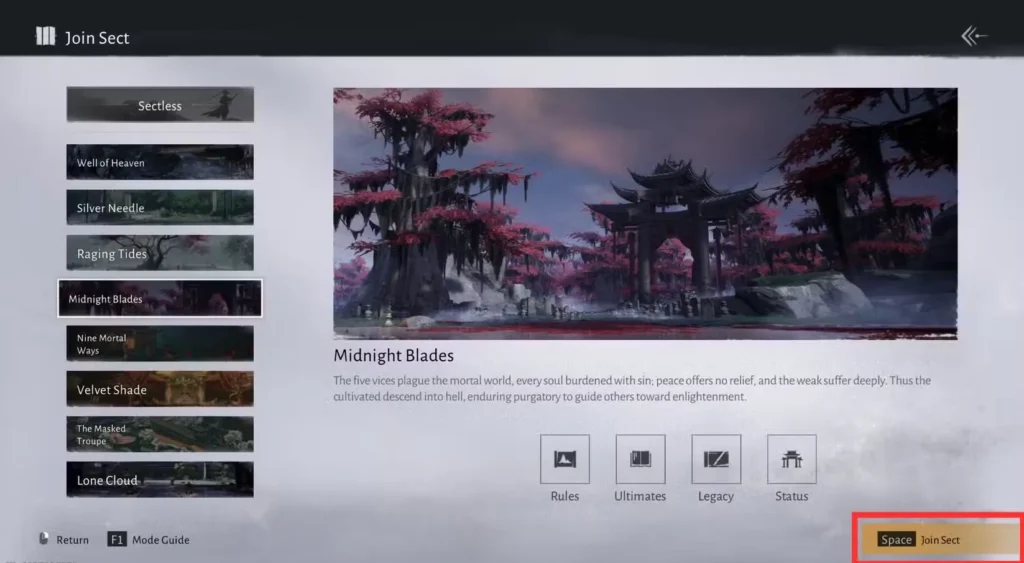 Rejoin a Sect After Leaving in Where Winds Meet