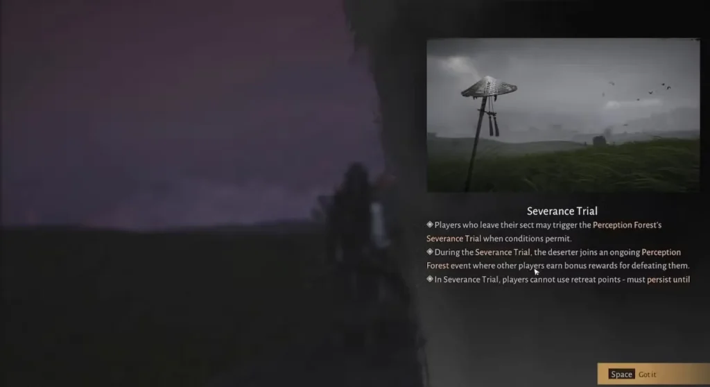 severance trial in where winds meet