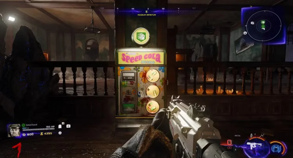 Speed Cola Location – Museum Infinitum (East Wall) in Black Ops 7