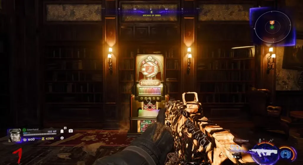 Stamin-Up Location – Archives of Orbis (East Wall) in Black Ops 7