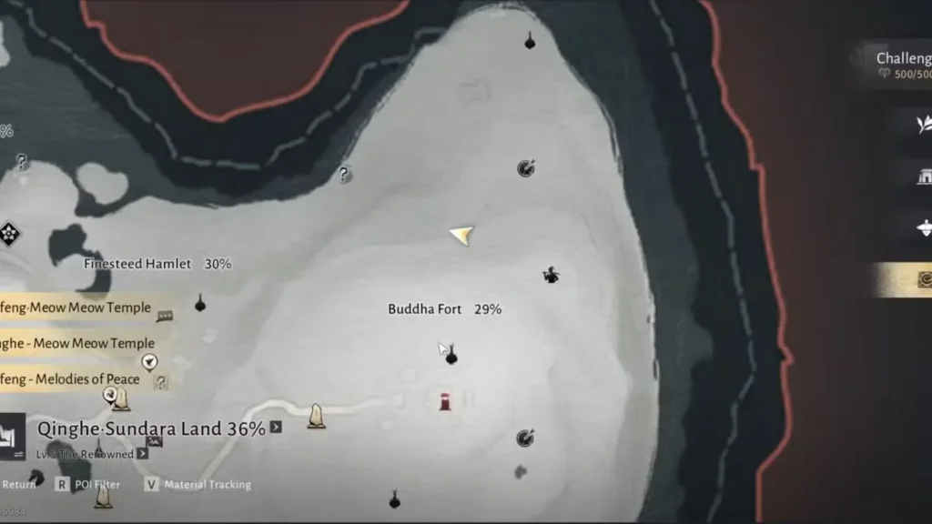 Scholar and Start Woven With Malice Location Map in Where Winds Meet