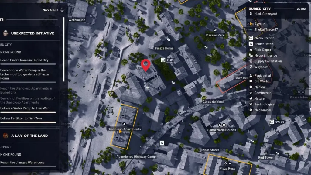 Water Pump from Piazza Roma Broken Rooftop Garden ARC Raiders