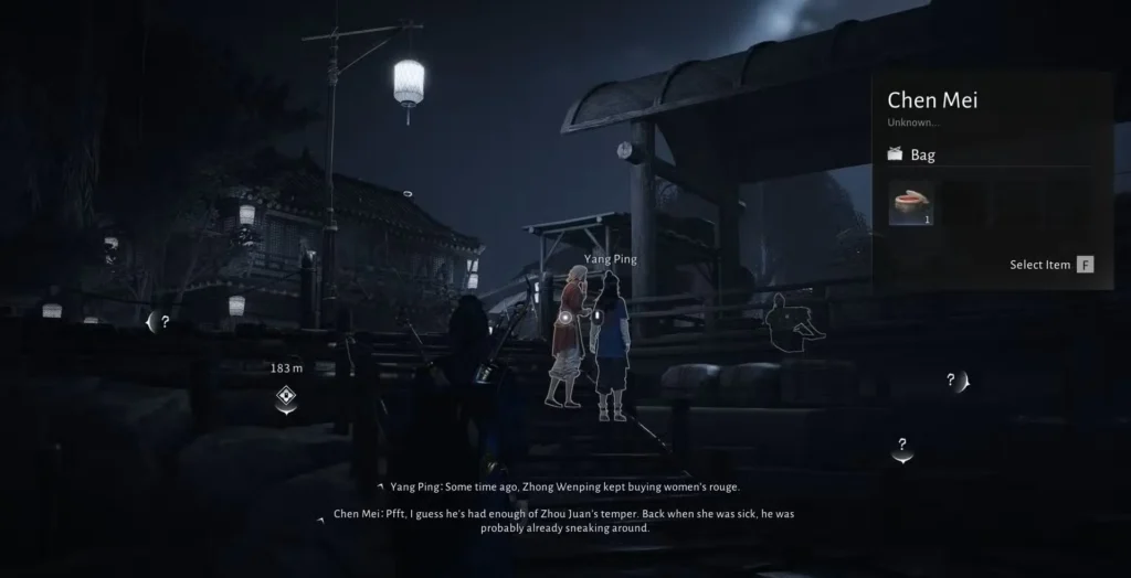 tearless farewell quest who has the blush in where winds meet