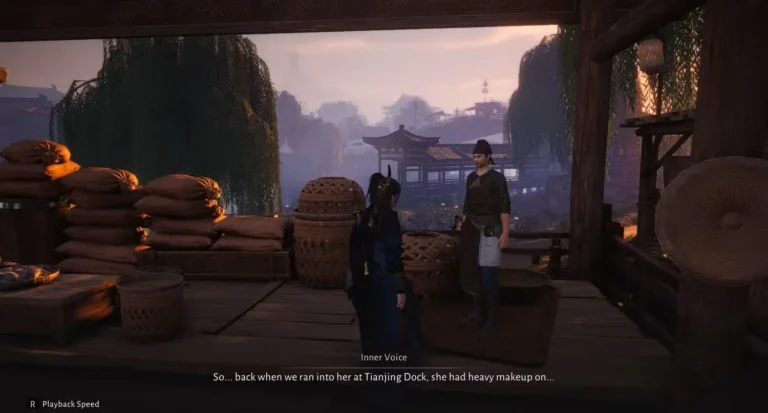 where winds meet tearless farewell wenping has lost his wife