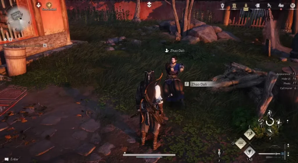 befriend zhao dali ai chatbot in Where Winds Meet