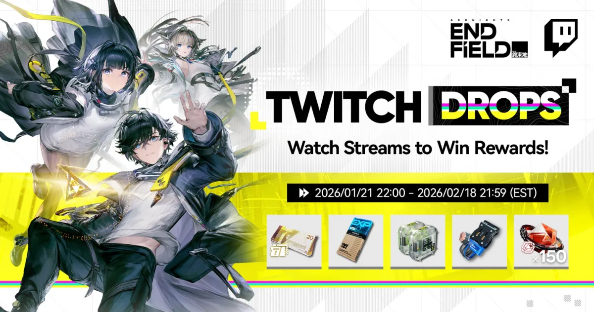 Twitch Drops Arknights Endfield