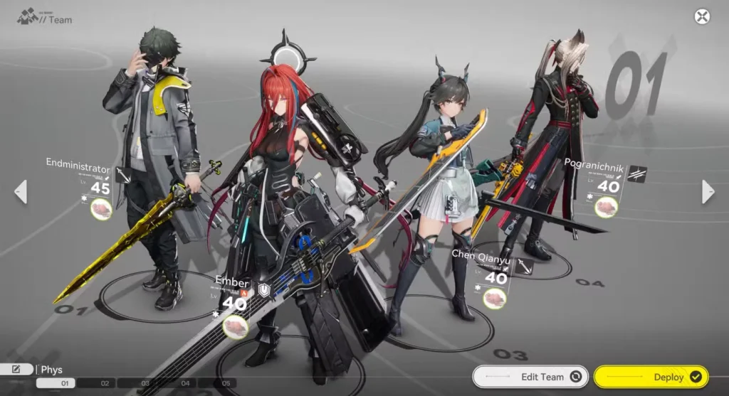 Physical Team Endmin Chen Pogranichnik Ember