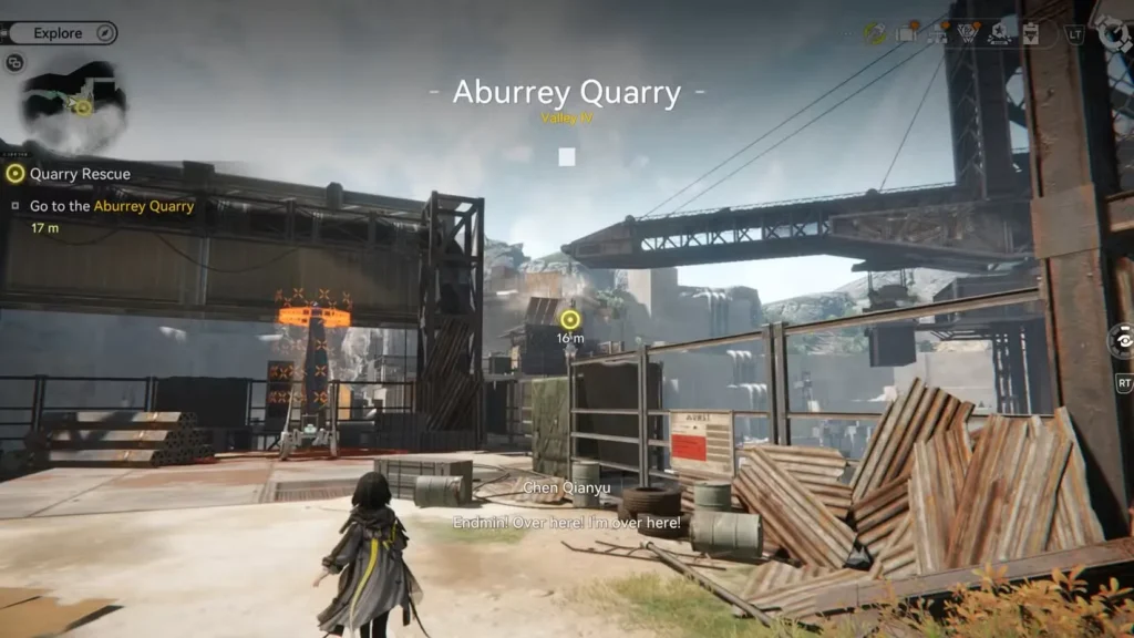 quarry rescue quest arknights endfield aburrey quarry