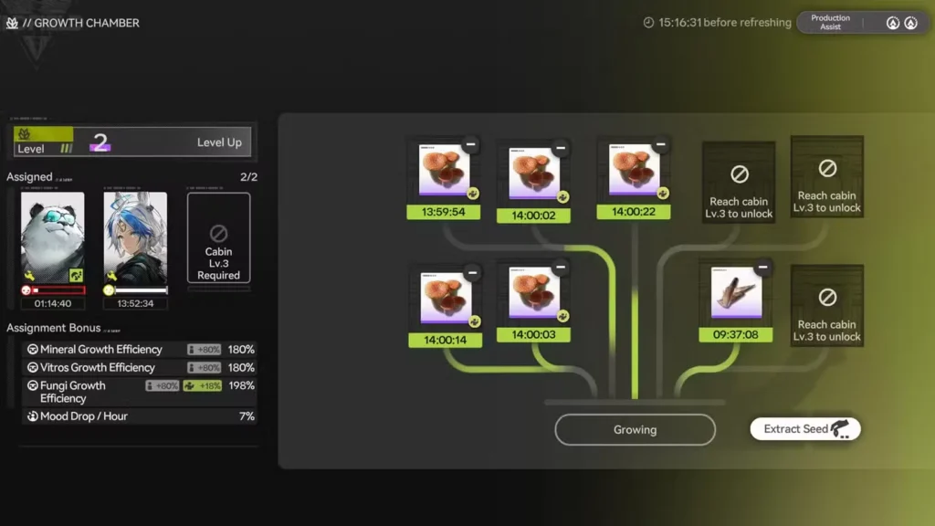arknights endfield how upgrade control nexus level unlock growth chamber how to plant bolete and auronyx