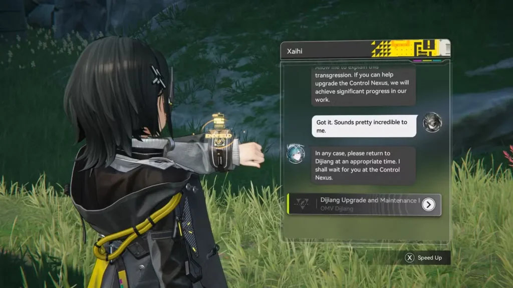 arknights endfield how upgrade control nexus level unlock growth chamber xaihi message