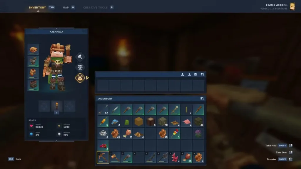 backpack in hytale