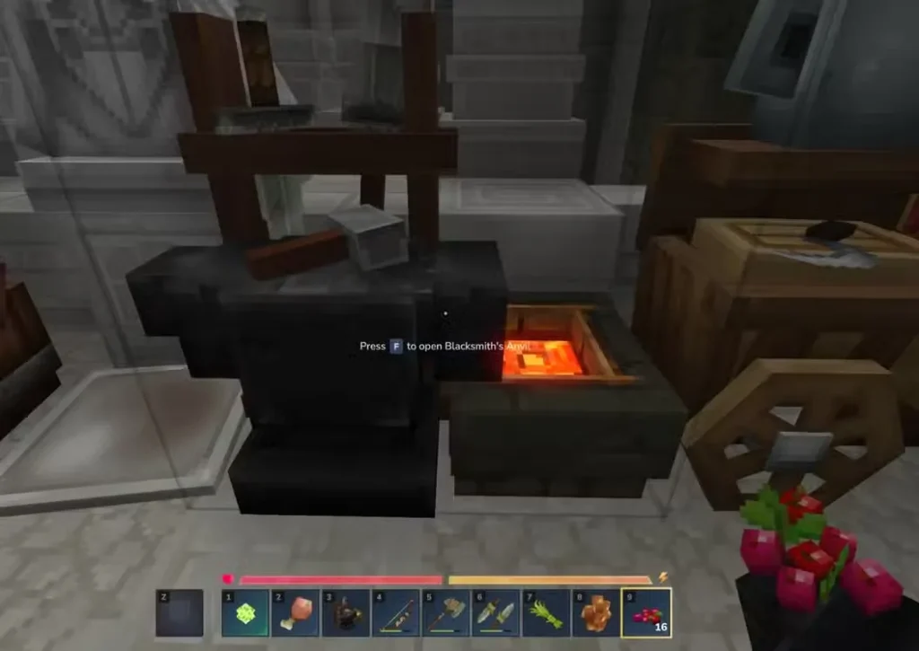 blacksmith s anvil upgrade weapons hytale 2