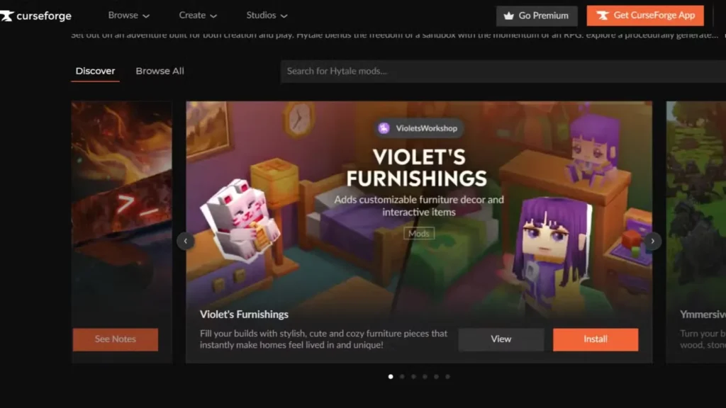 curseforge in Hytale