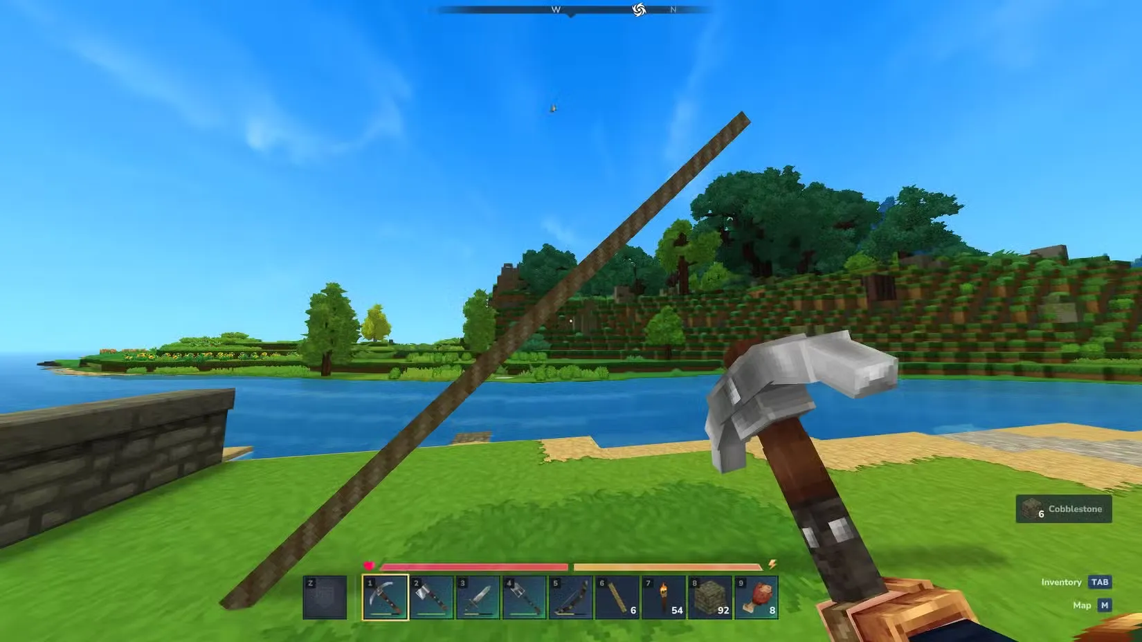 diagonal rope in hytale