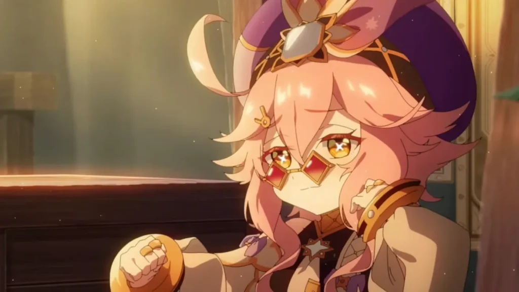 dori genshin impact sitting down