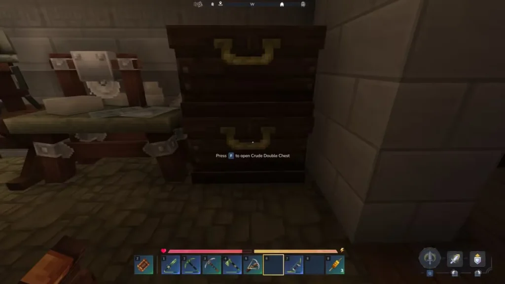 double chests stacked one above the other in hytale