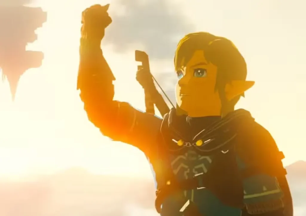 link tears of the kingdom trailer shot