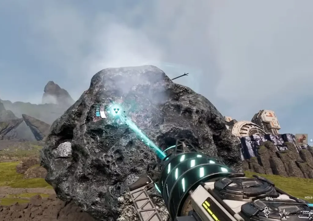 mining a meteorite starrupture