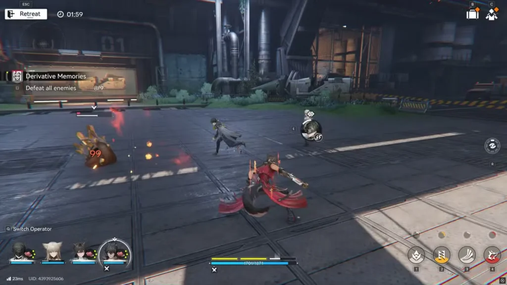 operator specific reaction in arknights endfield