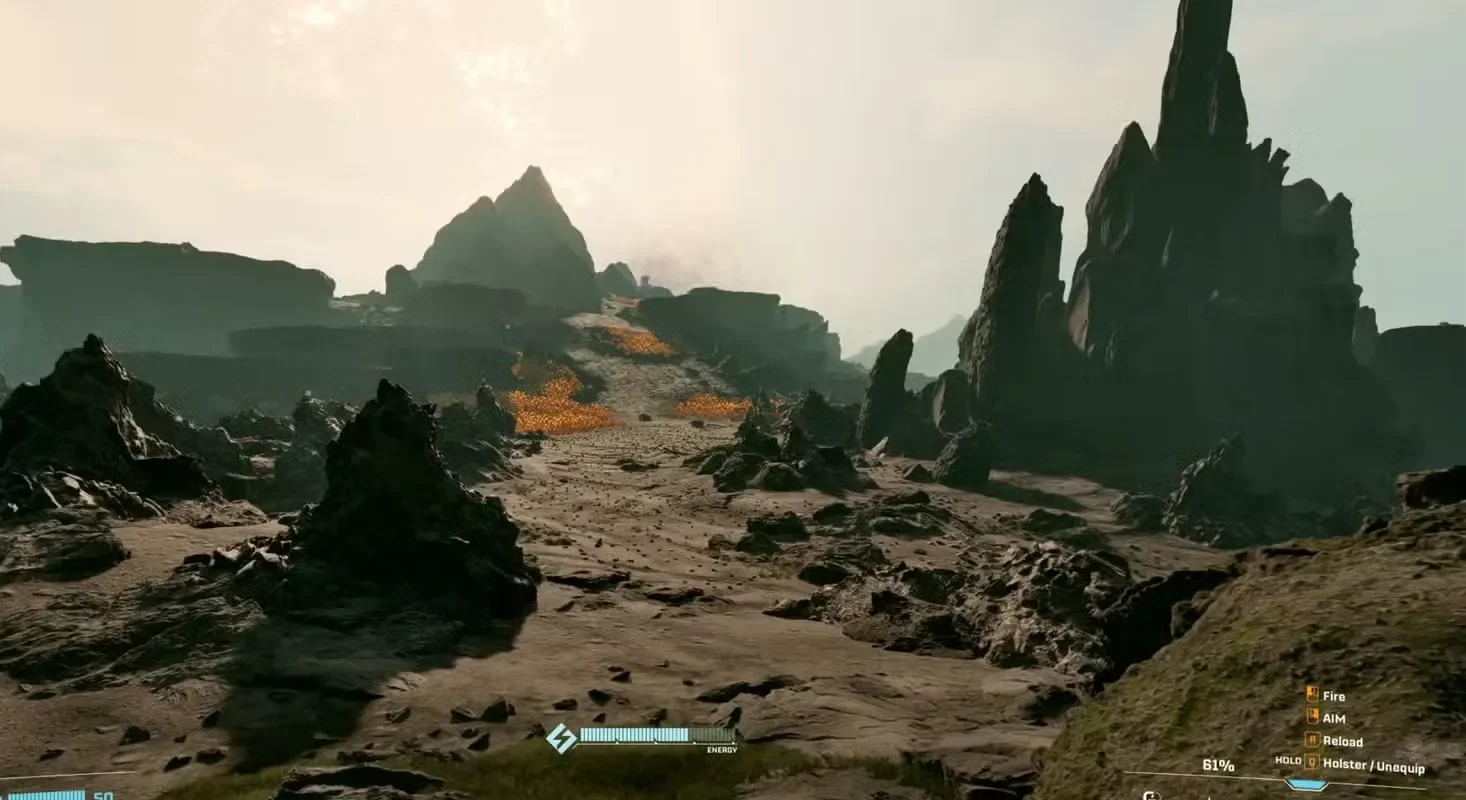 orange flora on hillside starrupture