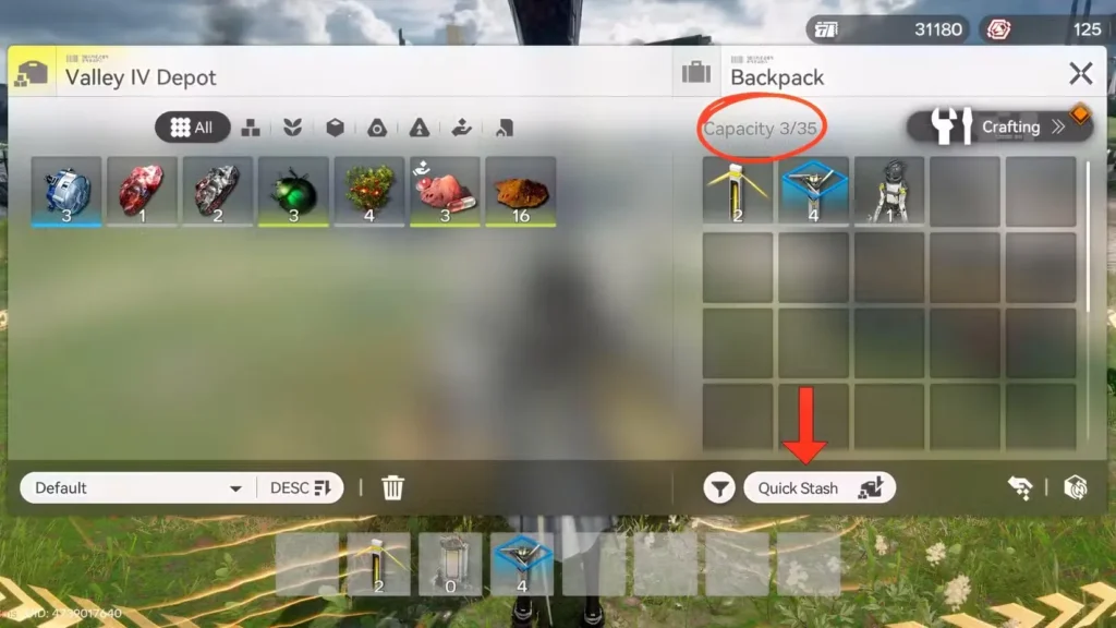 quick stash in arknights endfield