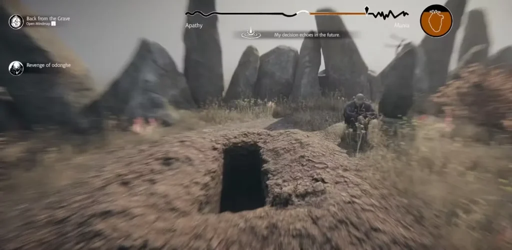 rubin sitting on the ground after saving him on day 4 in pathologic 4