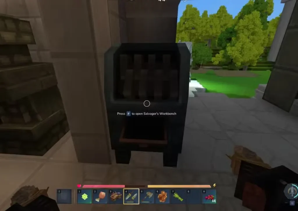 salvager's workbench in hytale