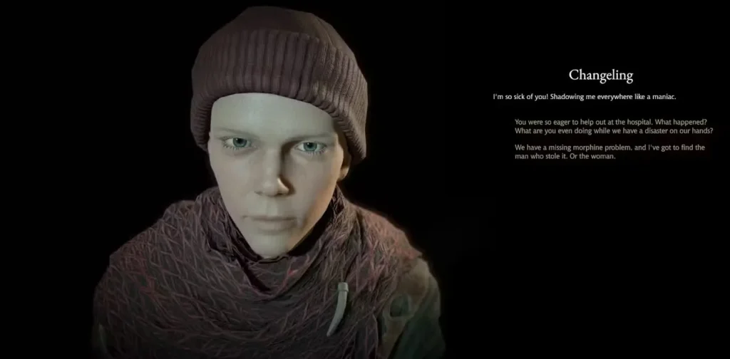 talking to clara about her morphine theft in pathologic 3