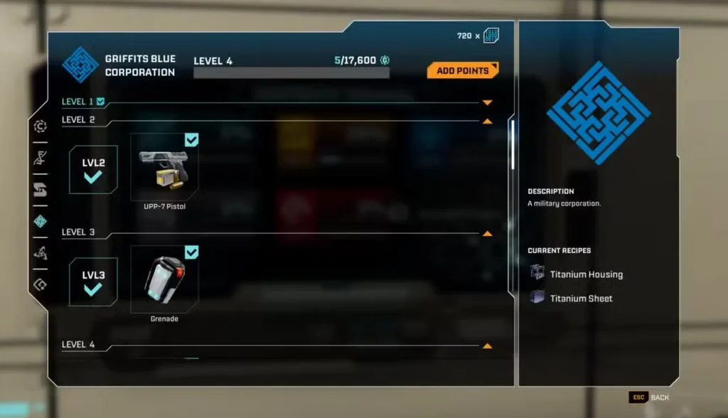 unlocking pistol and grenade in starrupture