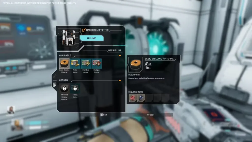Utility Tech Basic Item List in StarRupture