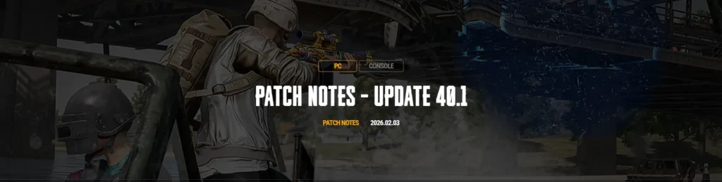 PUBG Update 40.1 Patch Notes