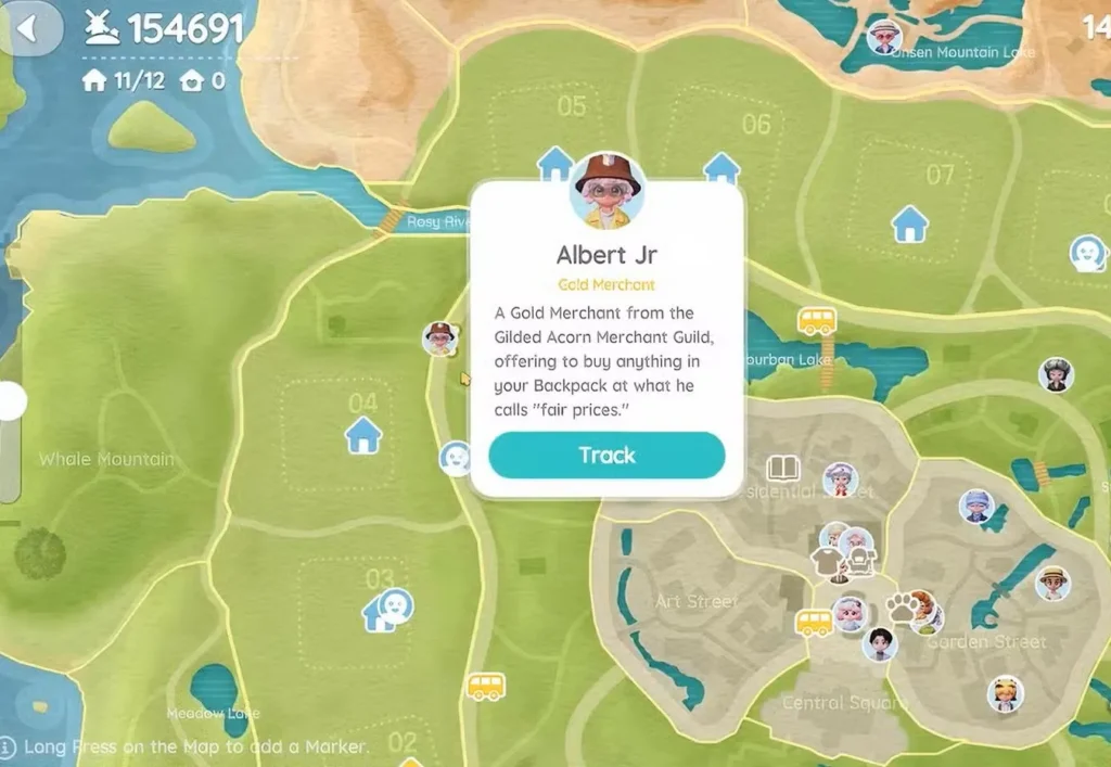 albert jr gold merchant heartopia location