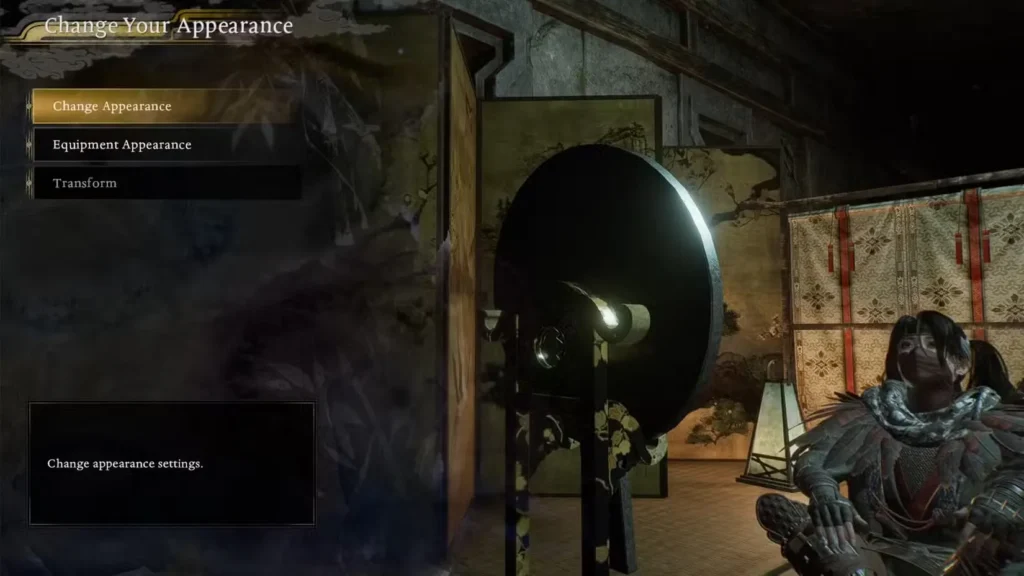 change appearance and transmog equipment in nioh 3