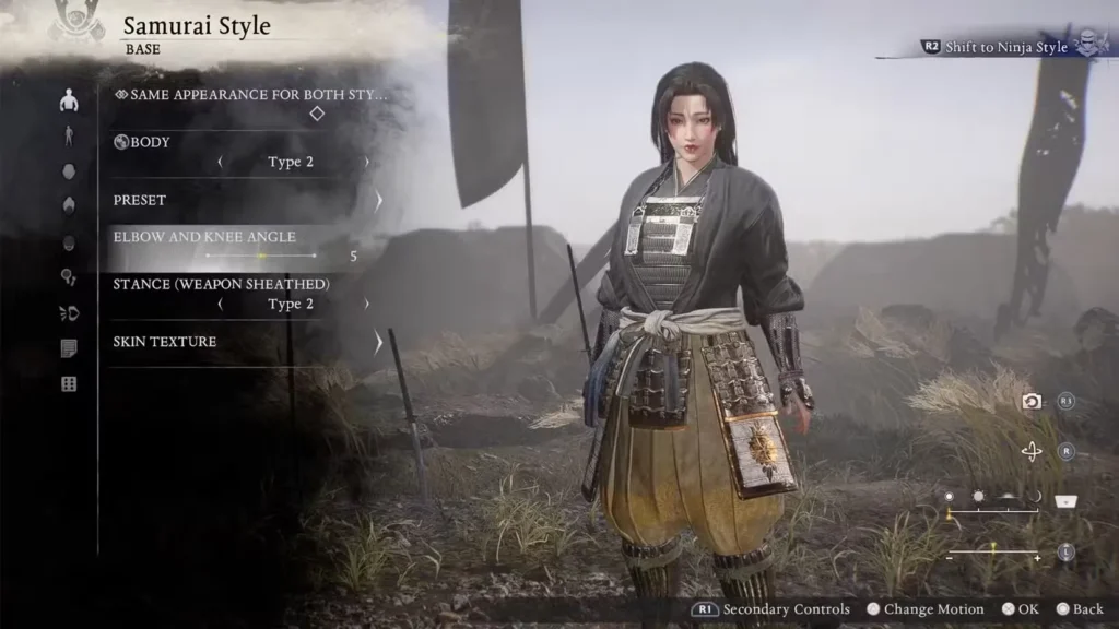 change appearance in nioh 3