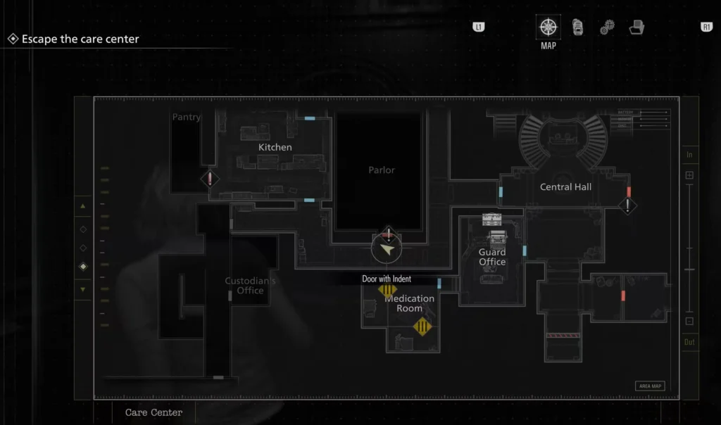 door with indent resident evil requiem