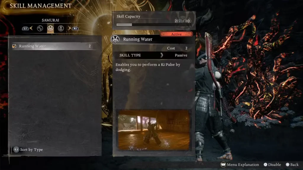 equip it in teh skill management in nioh 3