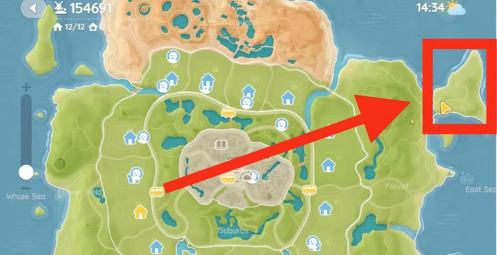 forest island heartopia world map