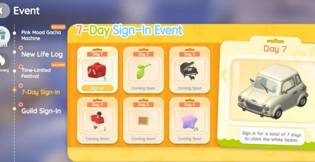 free sedan car heartopia