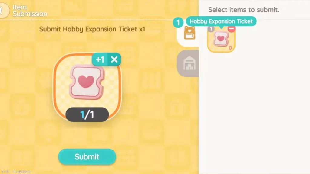 hobby expansion ticket in heartopia