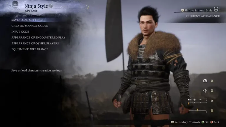 nioh 3 how to use character creator codes