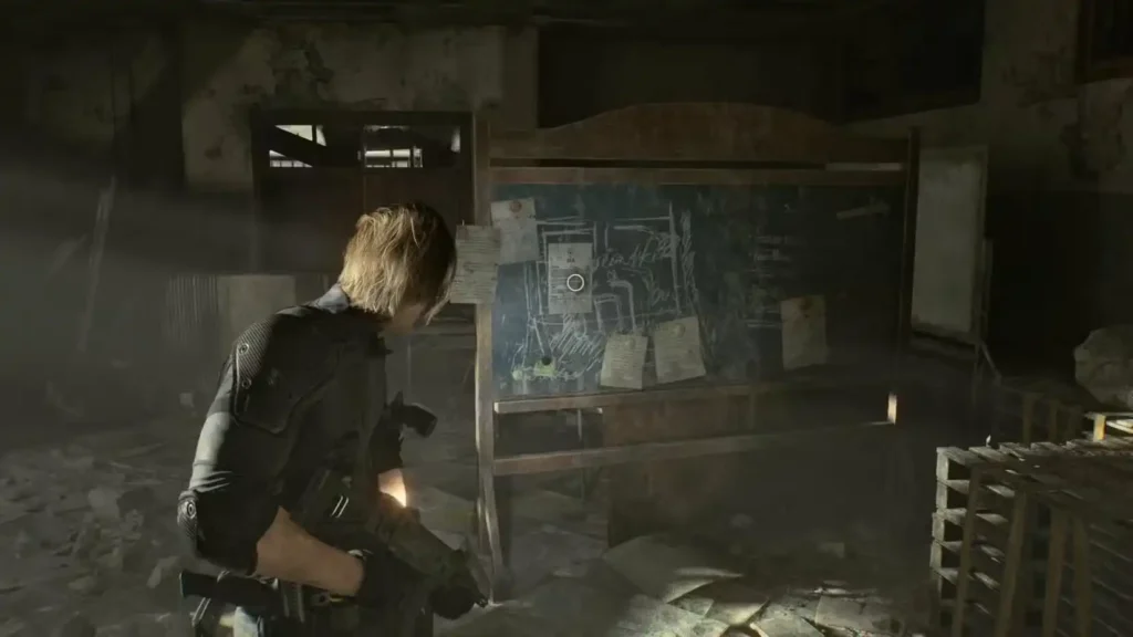 resident evil requiem chalkboard