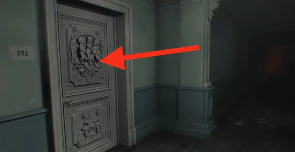 room 201 care center in Resident Evil Requiem