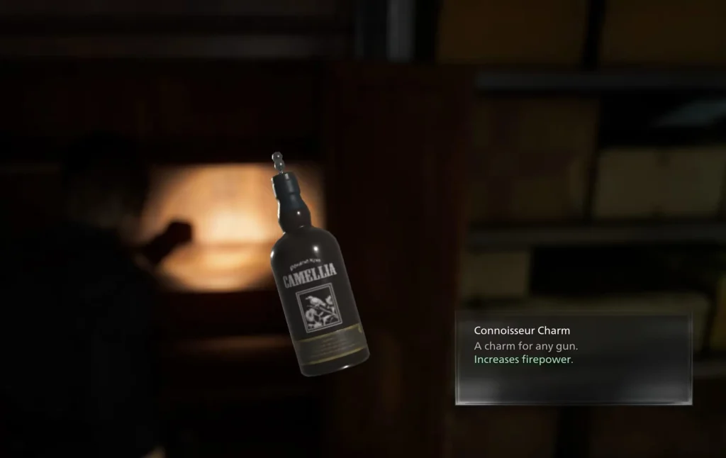 the weapon charm in the pantry in resident evil requim