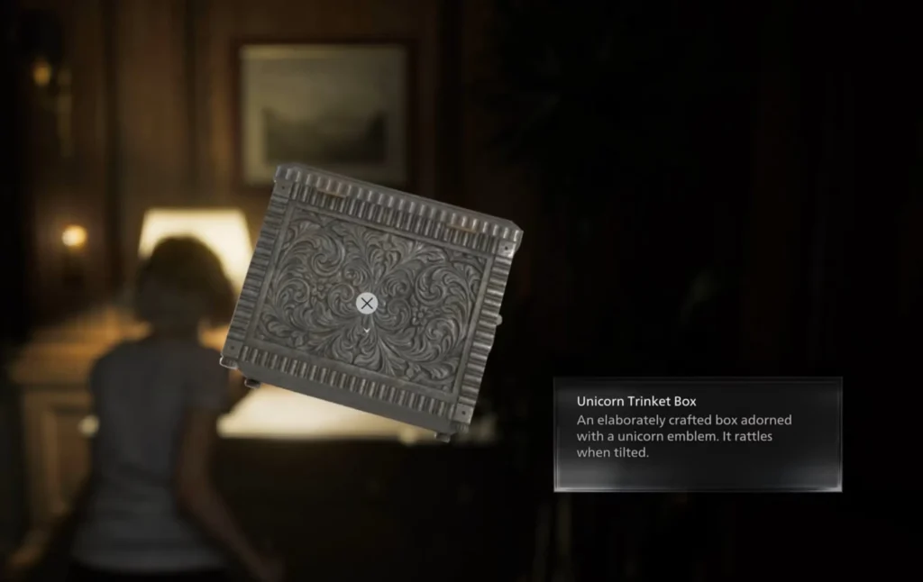 unicorn trinket box resident evil requiem