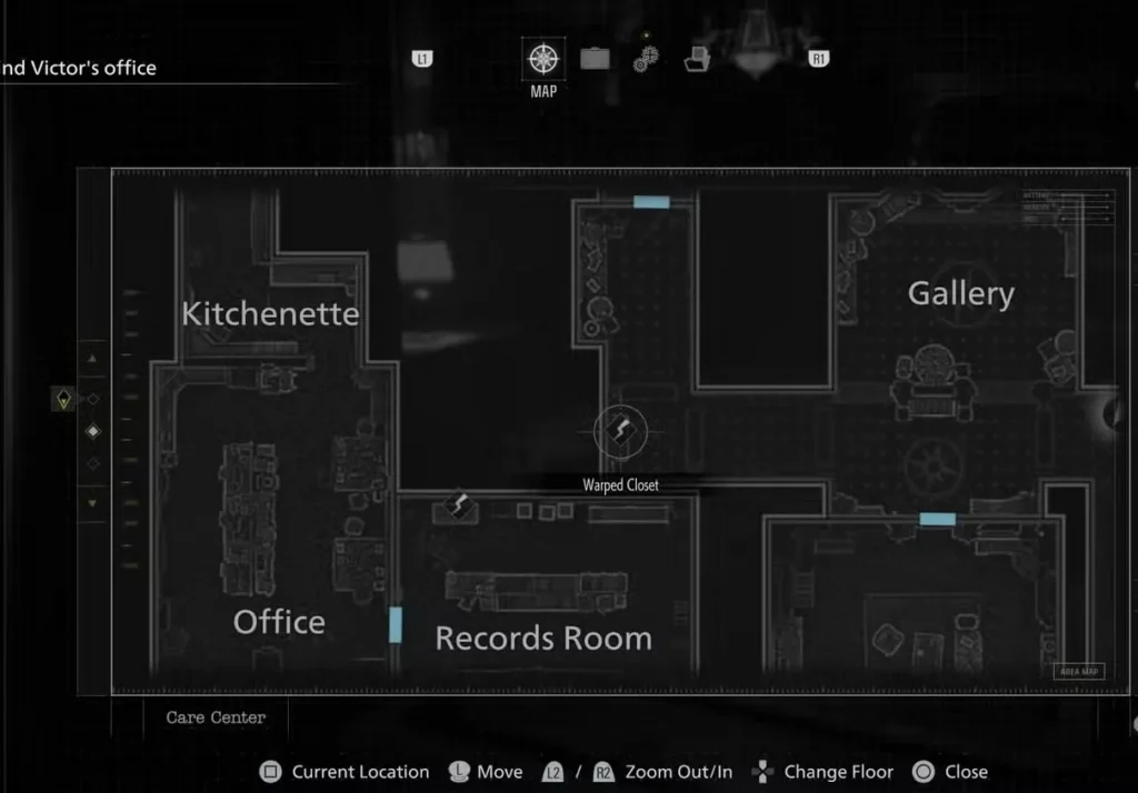 warped closet locations resident evil requiem